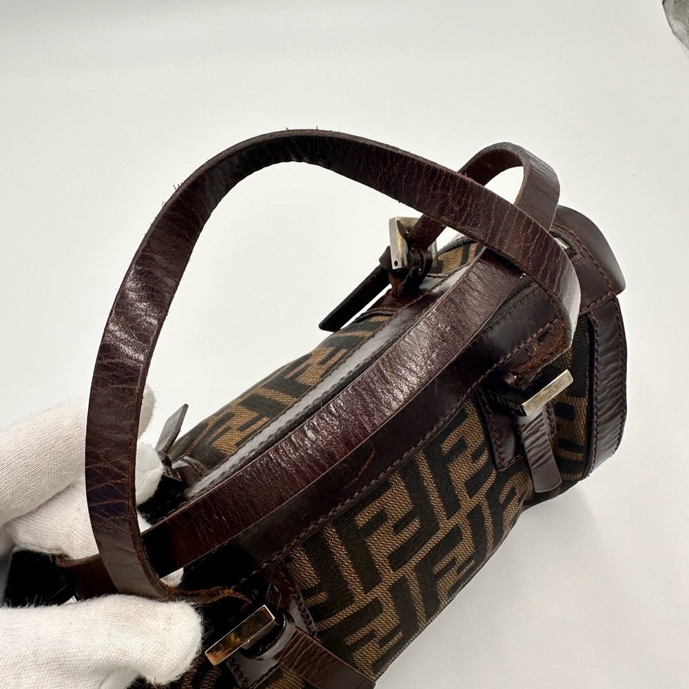 FENDI Zucca Mini Boston Handbag and Compact Wallet Bundle - Picture 8 of 14